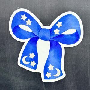 Sorcerer Inspired Bow Magnet  Magical Blue Bow Star & Moon Cruise Door Fantasy
